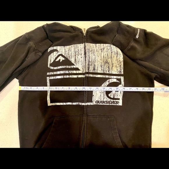 Quiksilver zip up sweater, size Medium, colour Black - Picture 4 of 4